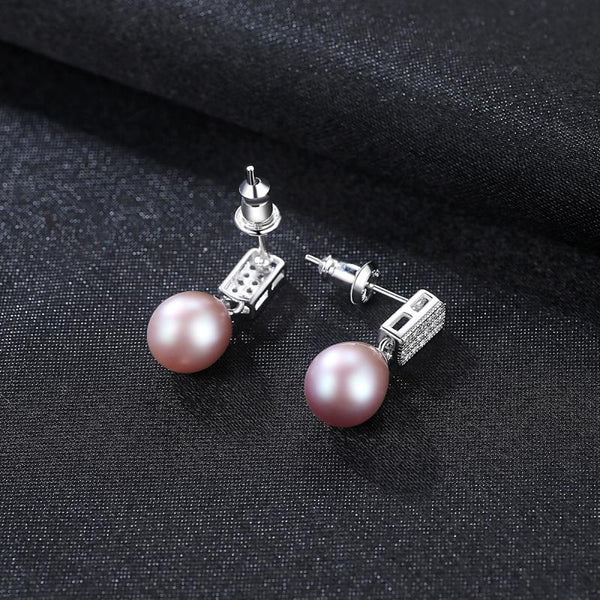 Fashion Cute Stud Earrings Women Luxury 3A Zircon Pearl Earrings
