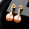 Good Quality Shiny Freshwater Pearl Luxury Sterling Silver Stud Earrings