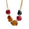 Fashion Multicolor Irregular Acrylic Gemstone Women Party Necklace