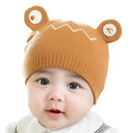 Babies Cute Cartoon Frog Pattern Woolen Knitted Hat