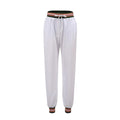 Women Casual Style Solid Color Elastic-waisted Capris