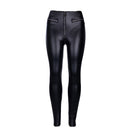 Modern Fashion Lady Good Quality PU Leather Sexy Booty Zipper Skinny Pants