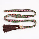 Bew Arrival Women Fashion Bohemian Style Retro Ethnic Long Tassel Embroidery Waistband For Dress