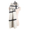 Fashion Simple Stripes Pattern Women Double Sides Use Scarf