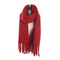 Fashion Classic Solid Color Design Women Soft Touch Tassel Scarf