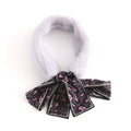 Elegant Women Fashion Winter Short Leopard Bowknot Design Scarf Collar