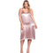 Women Good Quality Solid Color Silk-like Fabric Slip Dress