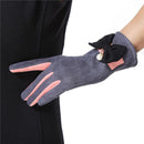 Bowknot Screen Touchable Women Winter Suede Gloves