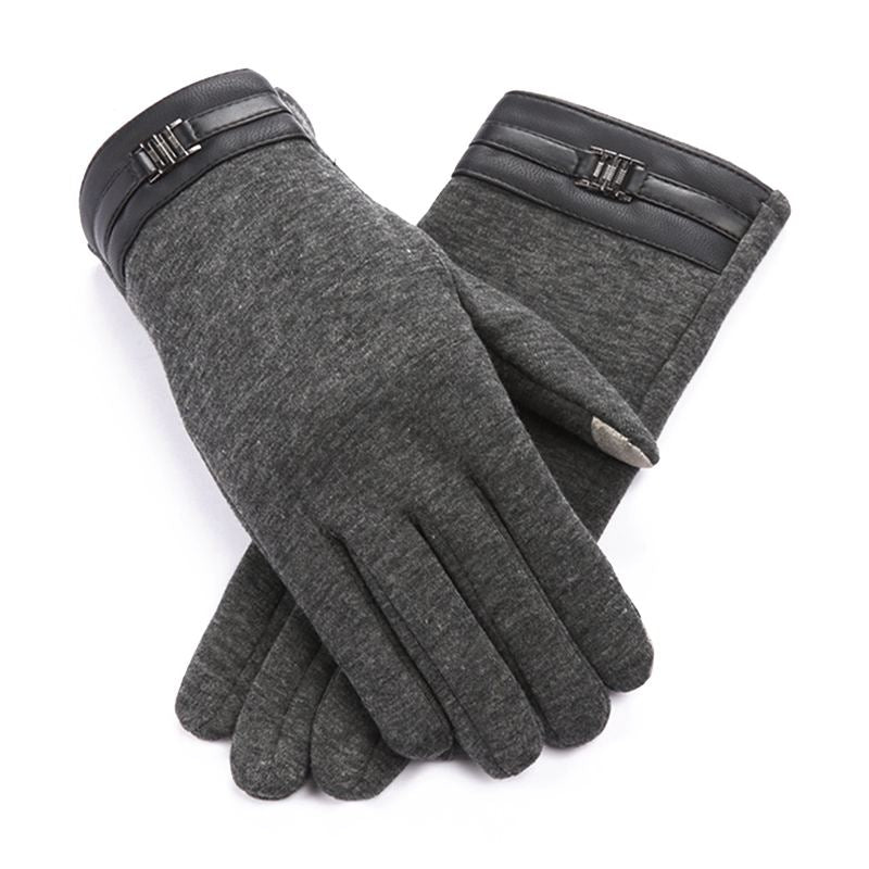 Businessmen Fashion Solid Color Classic Design Cotton Gloves