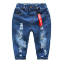 Fashionable  Boys Cotton Ripped Denim Jeans