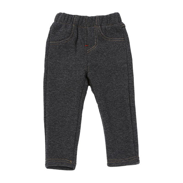 Boys Thickened Cotton Elastic Waist  Pants