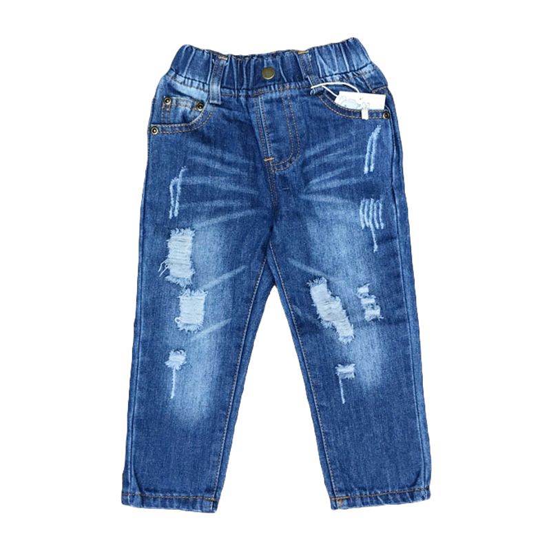 Fashion Boys Cotton Ripped Denim Jeans