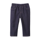 Kids Winter Thick Cotton Solid Color Pants