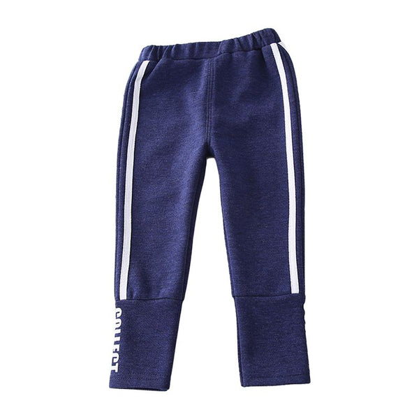 Boys Cotton Stripes Design Casual Sports Pants