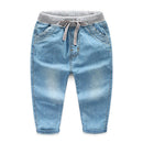 Hot Sale Thin Cotton Lace Up Jeans For Boys