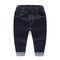 Boys Cotton Solid Color Slim Fit Pants