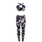 Fashion Crossing Design Women Floral Printed Sportswear Set