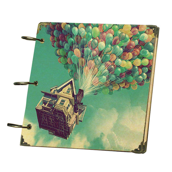 10 Inches Blank Pasted Kraft Paper Vintage Colorful Balloon Loose-leaf DIY Photo Album