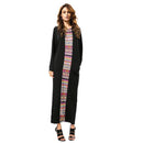 Women Retro Ethnic Style Long Length Dolman Sleeves Dress