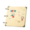 High Quality 8 Inches Square Scrapbook Kraft Paper Lovely Couple Hinged Rings Keychain DIY Photo Album