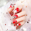 Luxury Crystal Stone Decoration Women Red Color Wedding Nail Art