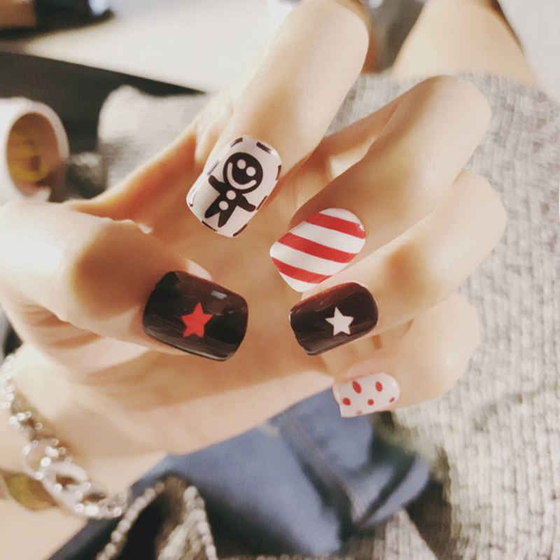 Fashion Handmade Painting Women Good Quality False Nails