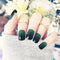 Fashion Winter Gradient Green Color 24 Pcs False Nails