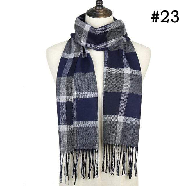 2019 Hot sale plaid cashmere women scarf winter warm shawl and wraps bandana pashmina soft long tassel female foulard bufandas AExp