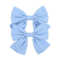 2019 Lovely Baby Girls Print Flower Bohemian Style Bow BB Hair Clips Headwear Children Cute Cotton Hairpins Hair Accessories AExp