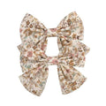 2019 Lovely Baby Girls Print Flower Bohemian Style Bow BB Hair Clips Headwear Children Cute Cotton Hairpins Hair Accessories AExp