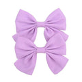 2019 Lovely Baby Girls Print Flower Bohemian Style Bow BB Hair Clips Headwear Children Cute Cotton Hairpins Hair Accessories AExp