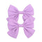 2019 Lovely Baby Girls Print Flower Bohemian Style Bow BB Hair Clips Headwear Children Cute Cotton Hairpins Hair Accessories AExp