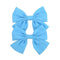 2019 Lovely Baby Girls Print Flower Bohemian Style Bow BB Hair Clips Headwear Children Cute Cotton Hairpins Hair Accessories AExp
