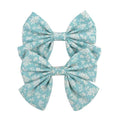 2019 Lovely Baby Girls Print Flower Bohemian Style Bow BB Hair Clips Headwear Children Cute Cotton Hairpins Hair Accessories AExp