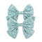 2019 Lovely Baby Girls Print Flower Bohemian Style Bow BB Hair Clips Headwear Children Cute Cotton Hairpins Hair Accessories AExp