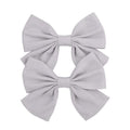 2019 Lovely Baby Girls Print Flower Bohemian Style Bow BB Hair Clips Headwear Children Cute Cotton Hairpins Hair Accessories AExp