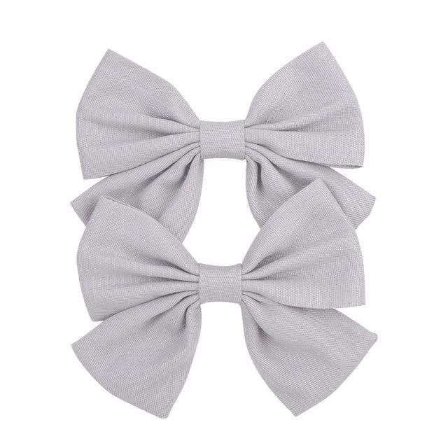 2019 Lovely Baby Girls Print Flower Bohemian Style Bow BB Hair Clips Headwear Children Cute Cotton Hairpins Hair Accessories AExp