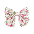 2019 Lovely Baby Girls Print Flower Bohemian Style Bow BB Hair Clips Headwear Children Cute Cotton Hairpins Hair Accessories AExp