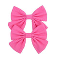 2019 Lovely Baby Girls Print Flower Bohemian Style Bow BB Hair Clips Headwear Children Cute Cotton Hairpins Hair Accessories AExp