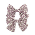 2019 Lovely Baby Girls Print Flower Bohemian Style Bow BB Hair Clips Headwear Children Cute Cotton Hairpins Hair Accessories AExp