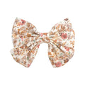 2019 Lovely Baby Girls Print Flower Bohemian Style Bow BB Hair Clips Headwear Children Cute Cotton Hairpins Hair Accessories AExp