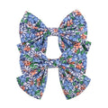2019 Lovely Baby Girls Print Flower Bohemian Style Bow BB Hair Clips Headwear Children Cute Cotton Hairpins Hair Accessories AExp