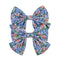 2019 Lovely Baby Girls Print Flower Bohemian Style Bow BB Hair Clips Headwear Children Cute Cotton Hairpins Hair Accessories AExp