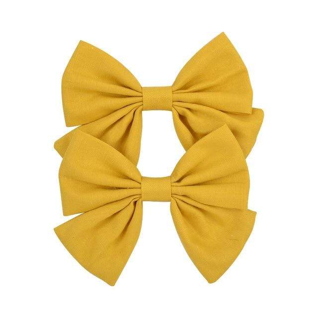 2019 Lovely Baby Girls Print Flower Bohemian Style Bow BB Hair Clips Headwear Children Cute Cotton Hairpins Hair Accessories JadeMoghul Inc. 