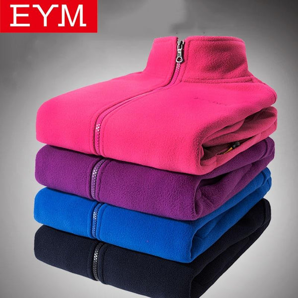 2019 New Arrival Autumn Winter Women Fleece Sweatshirts Long Sleeve Running Style Solid Color Warm Coat Female Zip up Clothes JadeMoghul Inc. 