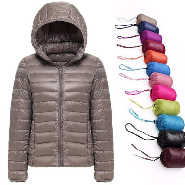 2019 New Brand 90% White Duck Down Jacket Women Autumn Winter Warm Coat Lady Ultralight Duck Down Jacket Female Windproof Parka AExp