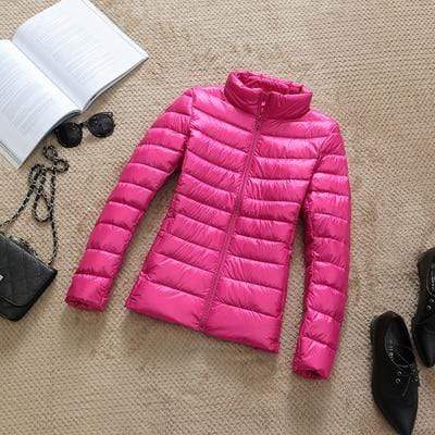 2019 New Brand 90% White Duck Down Jacket Women Autumn Winter Warm Coat Lady Ultralight Duck Down Jacket Female Windproof Parka AExp