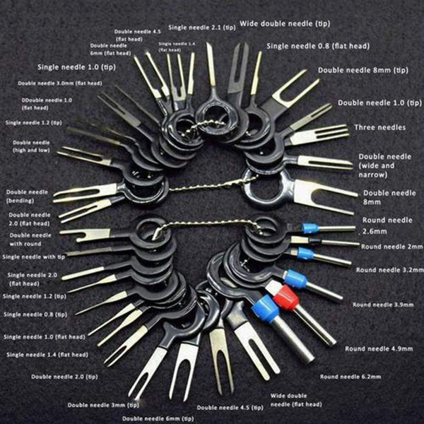 2019 New Car Terminal Removal Kit Wiring Crimp Connector Pin Extractor Puller Terminal Repair Professional Tools AExp