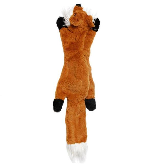 2019 New cute plush toys squeak pet wolf rabbit animal plush toy dog chew squeaky whistling involved squirrel dog toys AExp