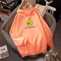 2019 Winter Harajuku Couple Sweatshirt Cute Cartoon Avocado Print Women Hoodies Korean Fashion Streetwear Female Pullovers Coats AExp
